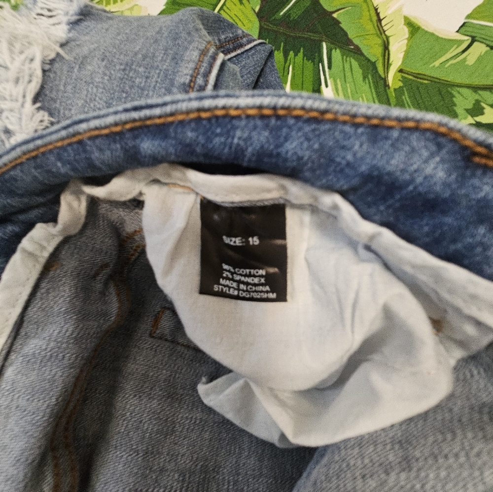 Fashion Nova Light Blue Denim Shorts